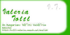 valeria toltl business card